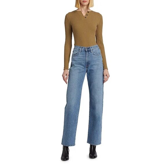 Joe's Jeans Denim - Joe's Jeans Light Wash Faded Wash High Rise Straight Size 31 NWT 99% Cotton